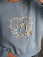 Свитшот Купидон голубой