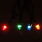 Гирлянда для дома MINI 5м 100 ламп, 8 реж, зеленый провод IP-20, Мультицвет