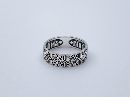 Кольцо из серебра/Чернение