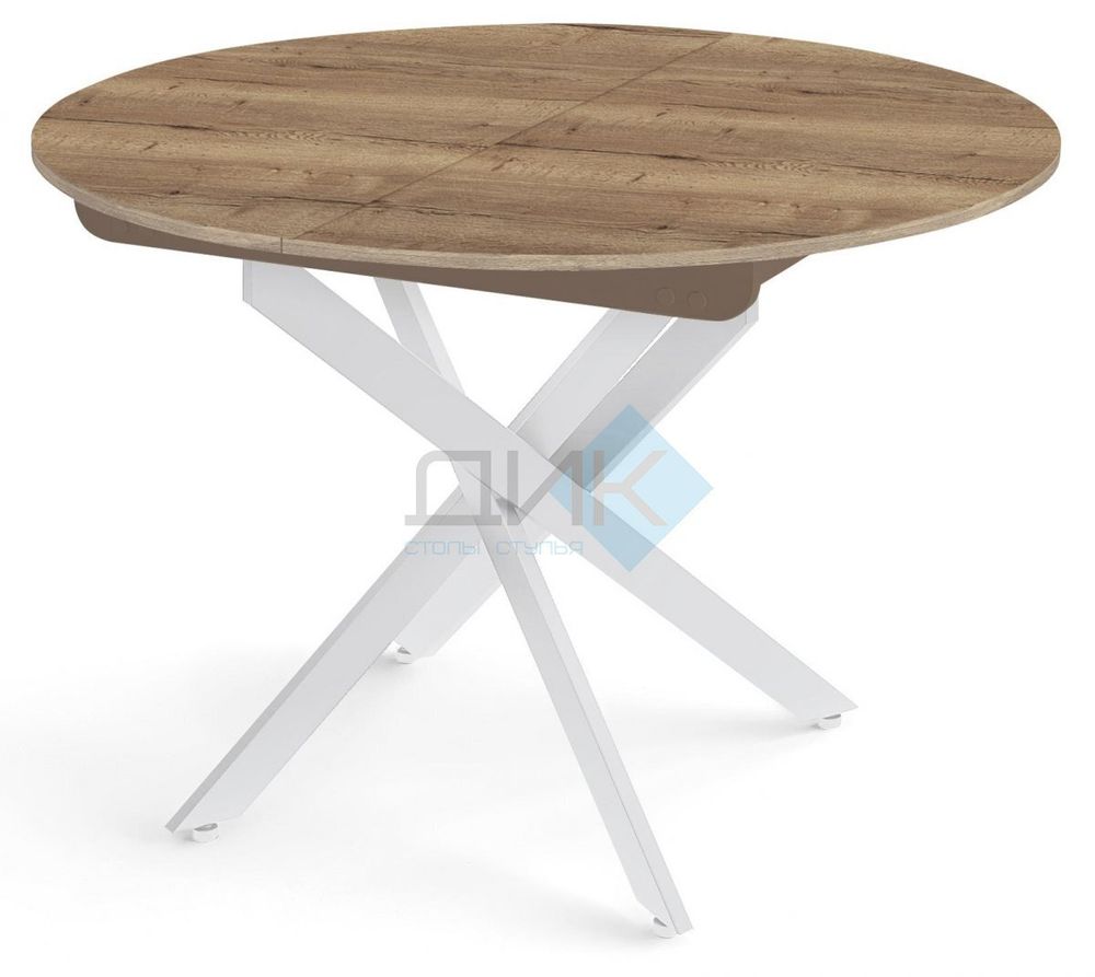 Стол DikLine RDB100X опоры белые