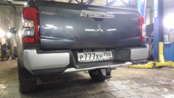 Фаркоп под квадрат для Fiat Fullback / Mitsubishi L200 5, c 2015г., Бизон.FA 1008-E