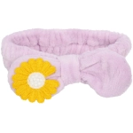 Повязка на голову косметическая «ДАЙМОНД РУШ», ромашка, цвет лавандовый, пудровый, небесный и серый, 20*5.5см (ZIP пакет)
