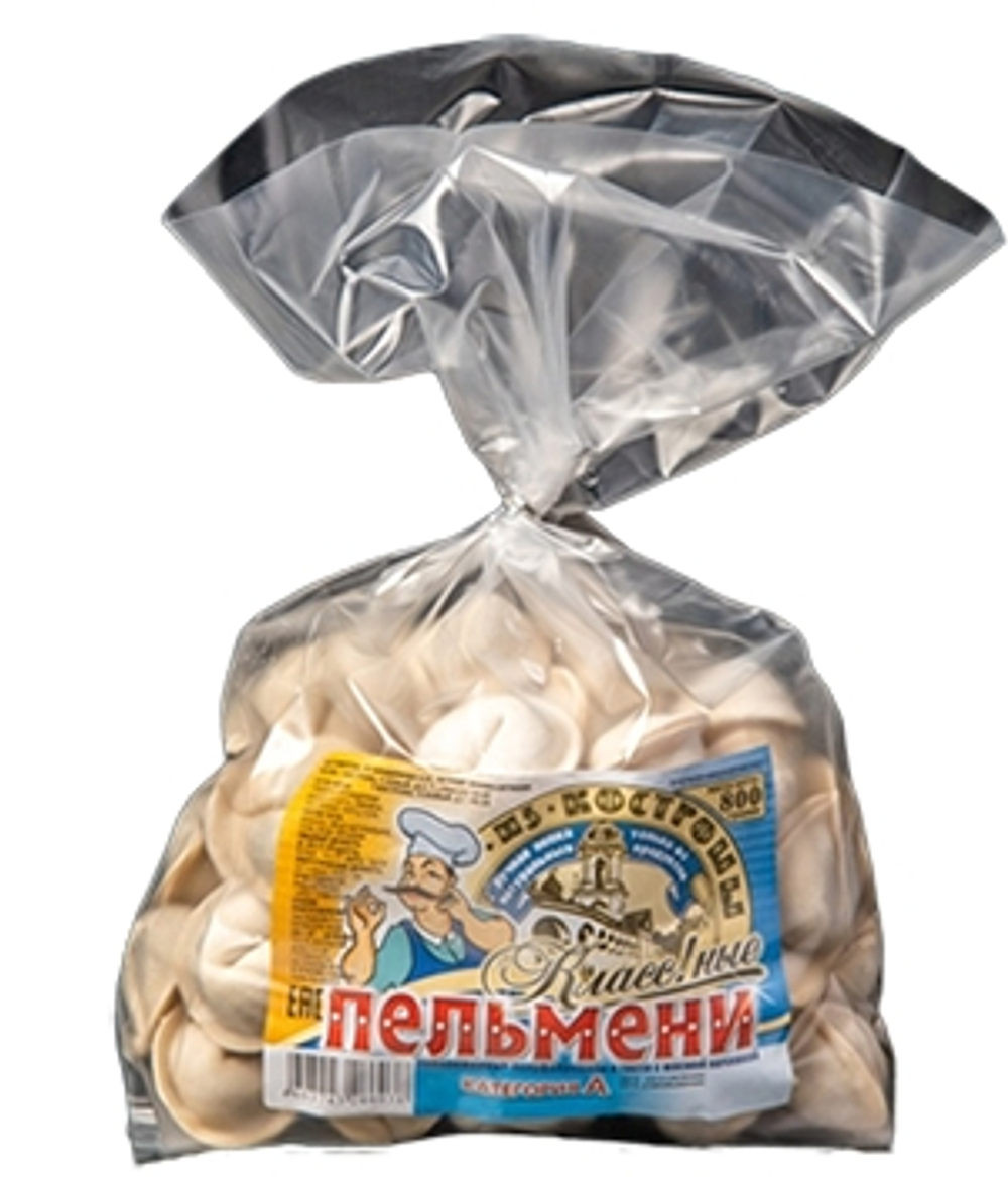 Пельмени "Классные" с говядиной и свининой 800гр (Кострома)