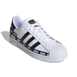 Кроссовки Adidas Originals Superstar Wordmark Heel Stripe - White Black