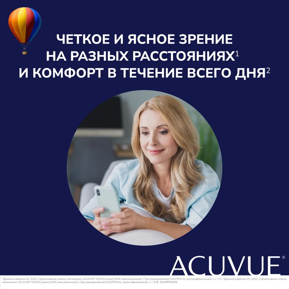 Контактные линзы Acuvue Oasys MAX 1-Day MULTIFOCAL купить в интернет магазине Линзынадом24.рф
