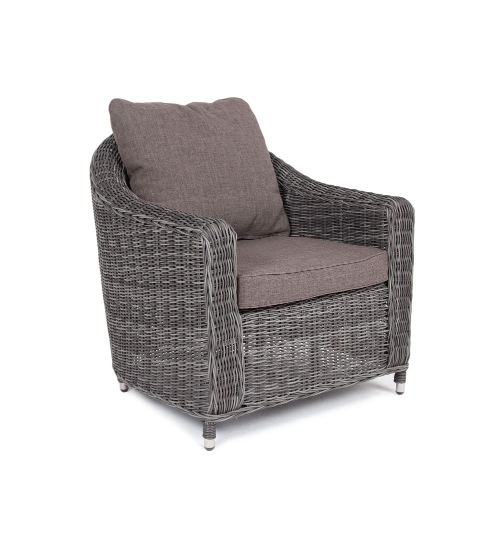 "Кон Панна" кресло из искусственного ротанга, цвет графит