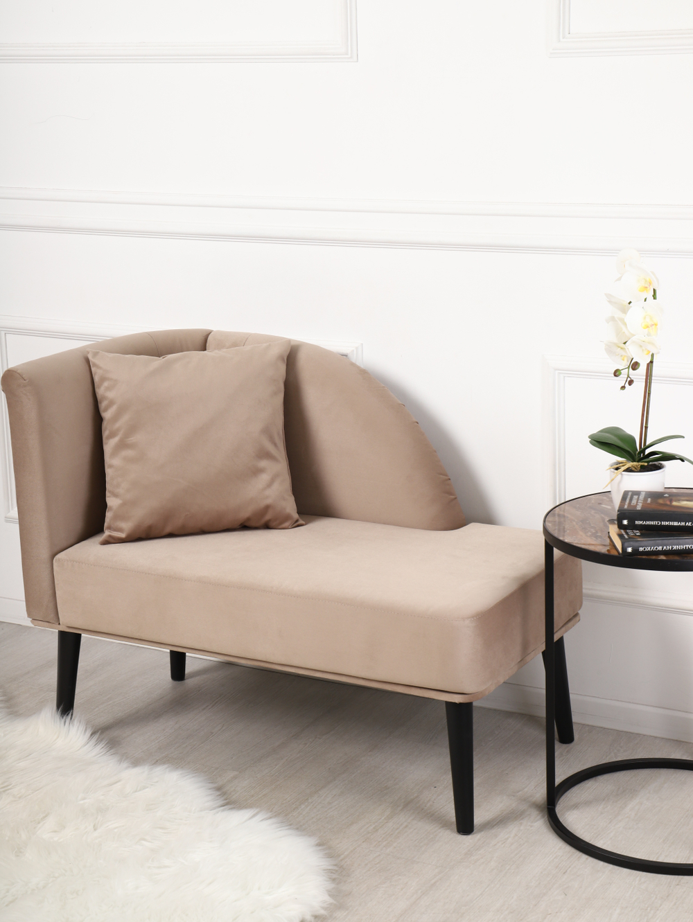 Кушетка Berger бежевый/венге