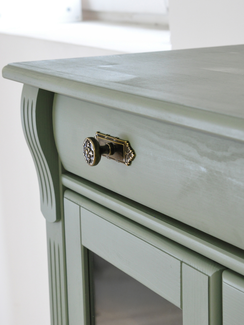 Комод деревянный Сюзанна с 5 ящиками и дверью