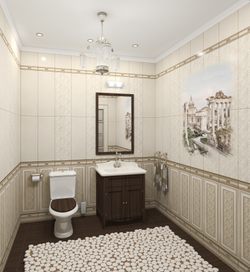 Панель ПВХ фотопечать 3D Panda Рим 2700х250 мм