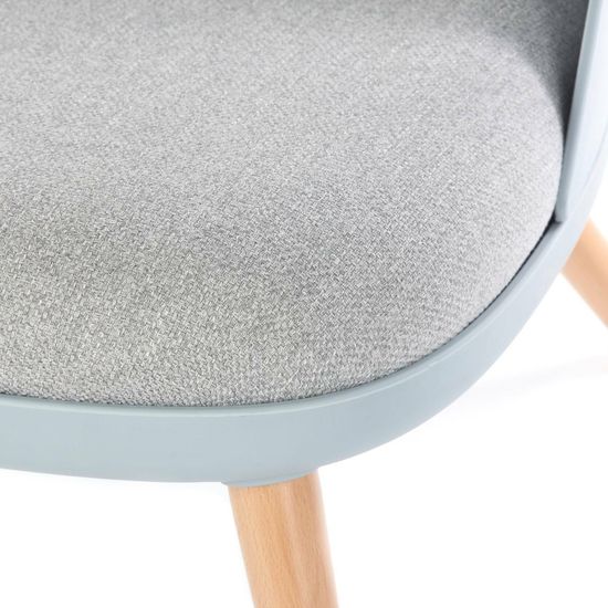 Кресло Colmar голубое и серая ткань 