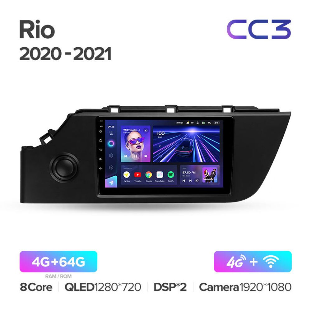 Teyes CC3 9"для KIA Rio 2020-2021