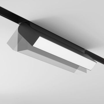 Трековый магнитный светодиодный светильник TR075-2-20W4K-B черный Gravity Basis Rot Maytoni