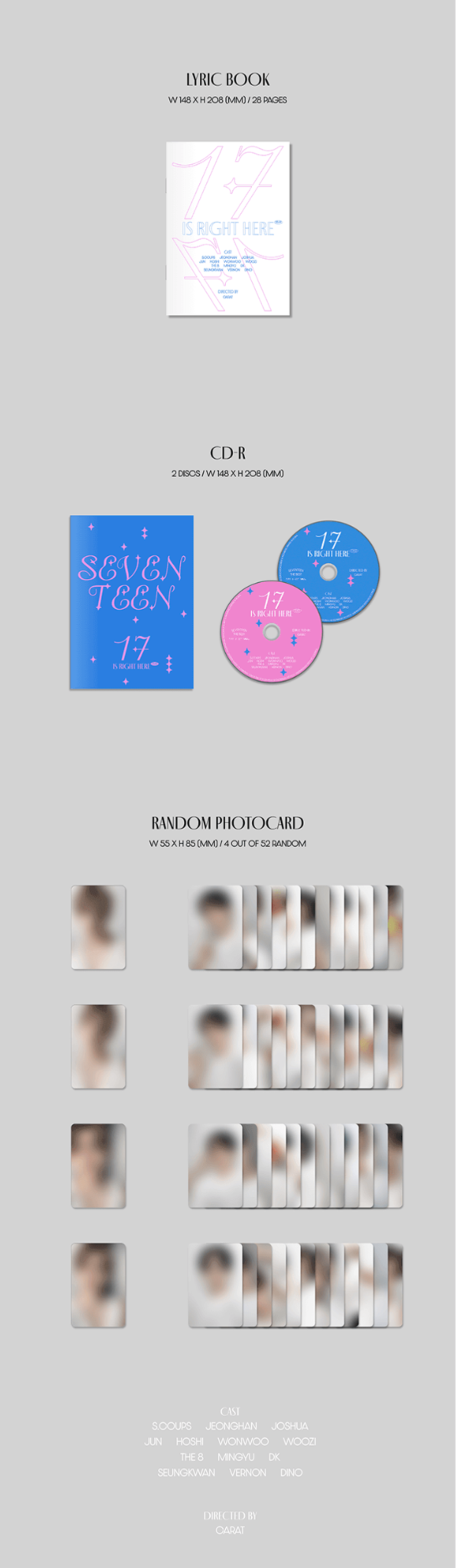 Альбом Seventeen - BEST ALBUM '17 IS RIGHT HERE' -DEAR Ver.-