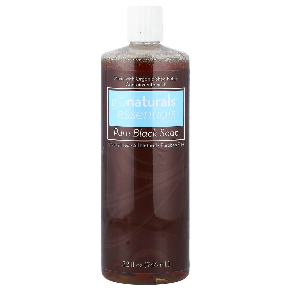 Vitacost, Glonaturals™ Essentials Collection, Pure Black Soap, 32 fl oz (946 ml)