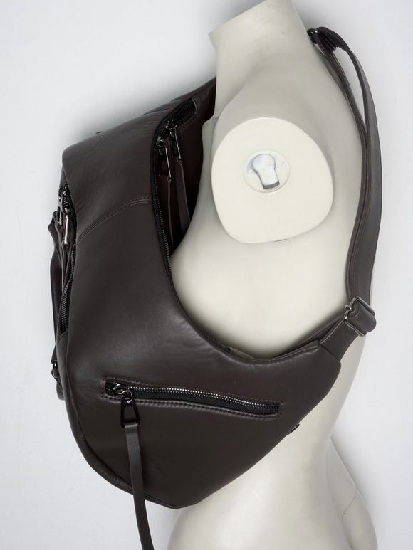 Поясная сумка кожаная