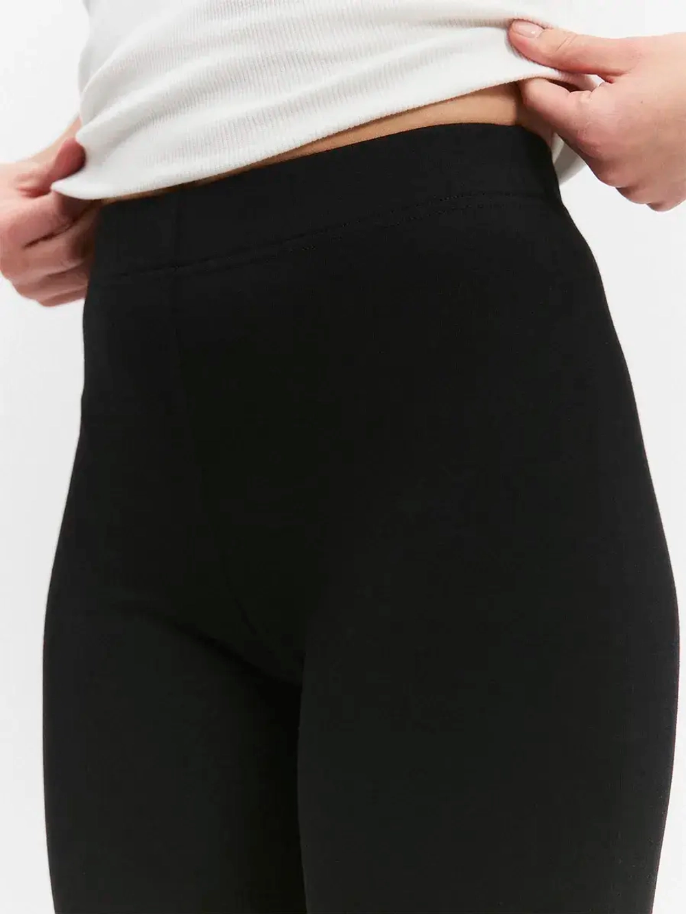 Брюки клеш трикотажные