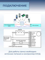 Замок электромеханический врезной Promix-SM203.11 НЗ (Шериф-3В), 24 В