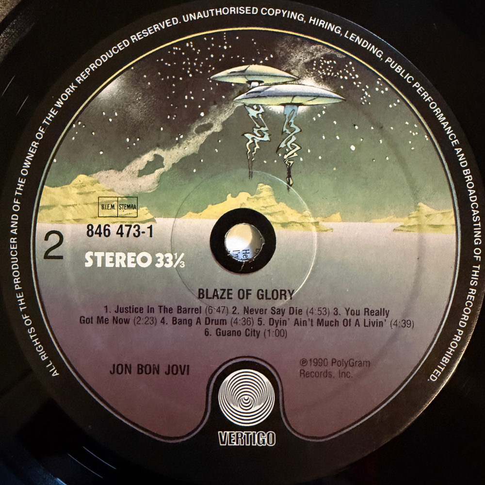 Виниловая пластинка Jon Bon Jovi - Blaze Of Glory LP