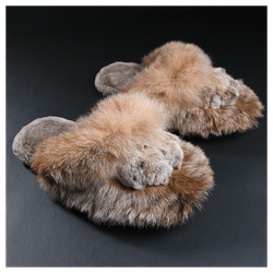 Тапки из меха «Рысянки - Подкрадушки»