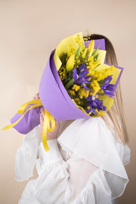 Букет "Нежность мимозы"