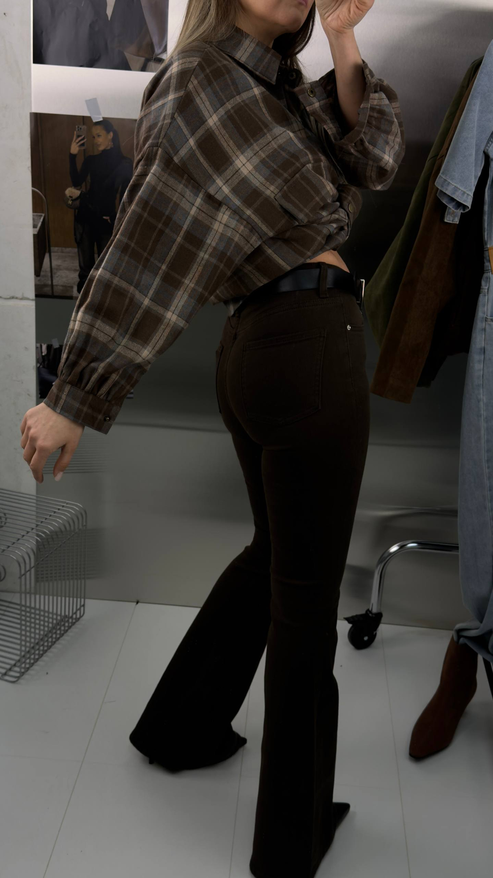 Брюки джинсовые женские арт.: 73056-7 цвет "шоколад"