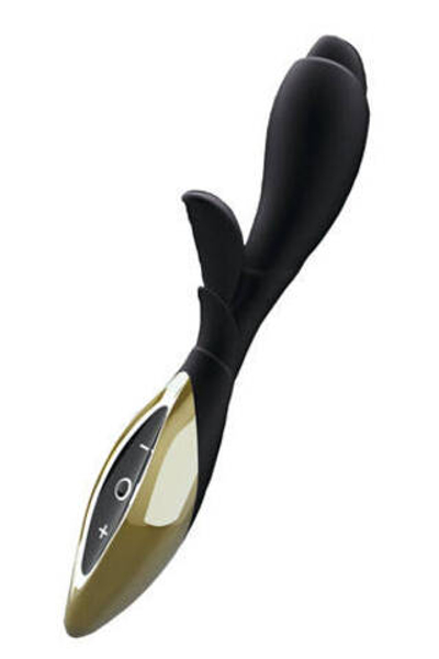 Черный с золотом вибратор ZINI ZOOK