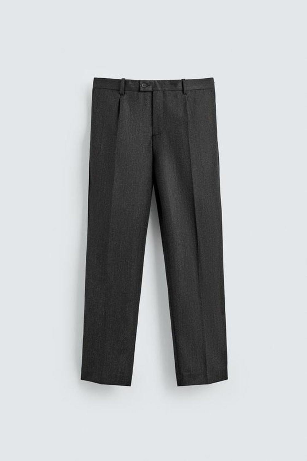 ZARA БРЮКИ ИЗ 100% ШЕРСТИ, АНТРАЦИТОВО-СЕРЫЙ