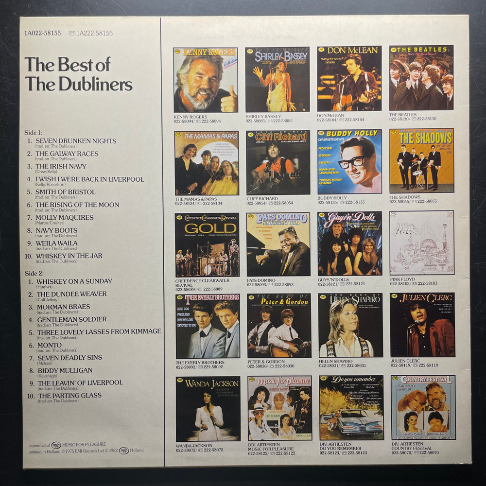 The Dubliners - The Best Of The Dubliners (Голландия 1982г.)