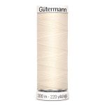 Нитки универсальные Gutermann Sew-all 100 (200 метров), 5 кат. | _802 молочно-бежевый