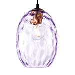 806128 Подвес NUBELLA 1х12W (led) E27 ЧЕРНЫЙ/БРОНЗА/ФИОЛЕТОВЫЙ