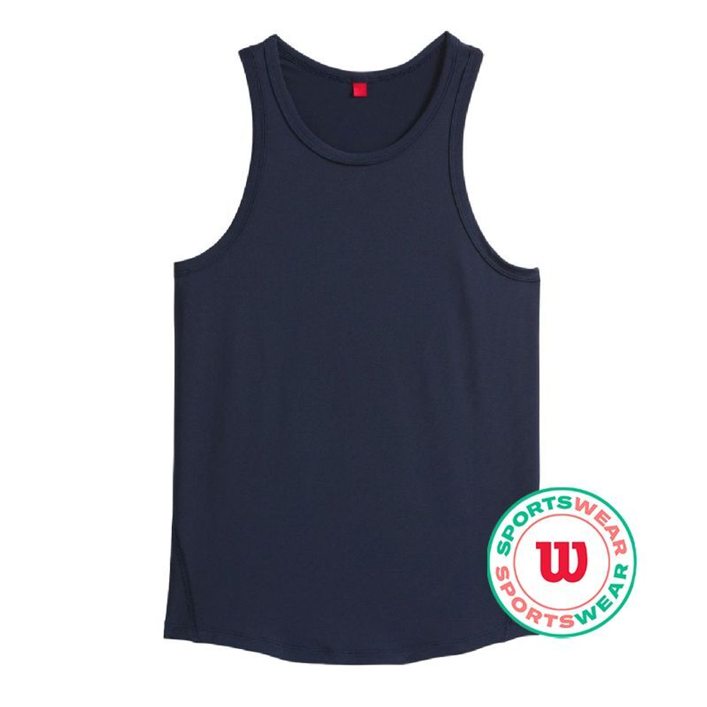 Женский топ теннисный Wilson Fieldhouse Tank Top Liite - classic navy