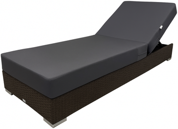 Шезлонг-лежак плетеный с матрасом Mantera