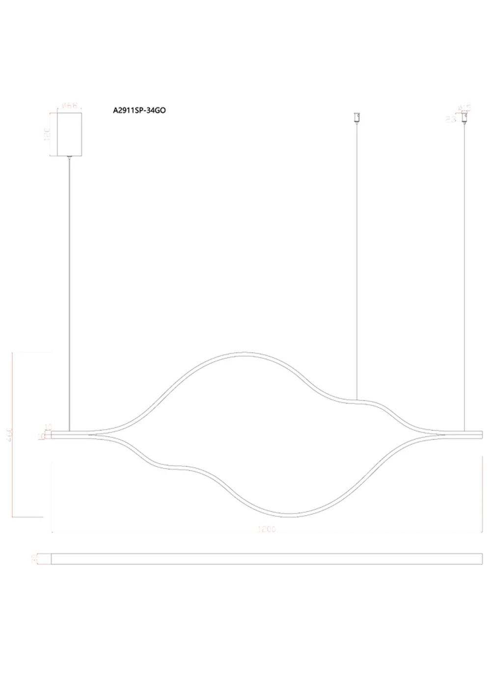 Подвесная люстра Arte Lamp ODYSSEY A2911SP-34GO