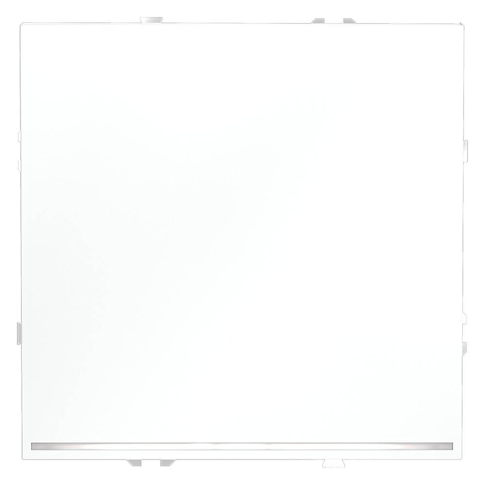 Проходной переключатель встраиваемый VOLTUM S70 одноклавишный с подсветкой 10А, (белый матовый)