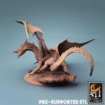 Дракон монстр миниатюра для dnd, днд, pathfinder, фентези, Настольная игра, НРИ, Варгейм, РПГ