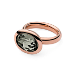 Кольцо Qudo Tivola Black Diamond 18 мм 631285/17.8 BW/RG