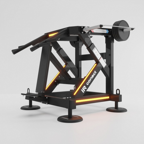 Уличный силовой тренажер для тренировки мышц плеч путем жима вперед из положения сидя S421 (тип 2)