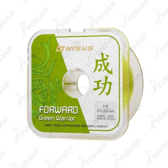 Леска FORWARD Green Warrior 0,370mm/100m Nylon (N-FGW-0370-100) Nisus