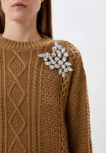 Джемпер из шерсти с брошью Max Mara Weekend