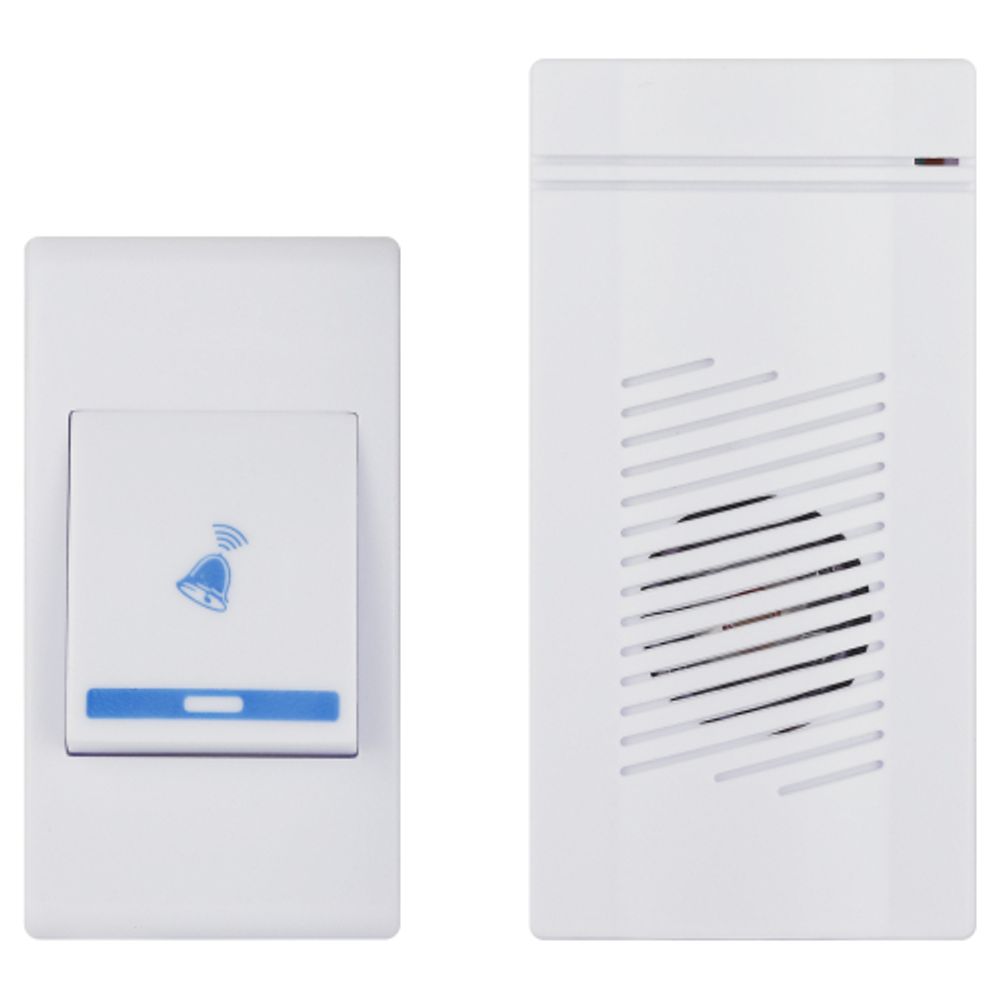 Звонок дверной ЭРА A05 беспроводной, белый | Электрозвонки беспроводные