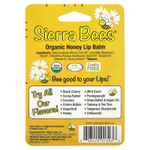 Sierra Bees, Органические бальзамы для губ, мед, 4 штуки в упаковке весом 0,15 унции (4,25 г) каждая