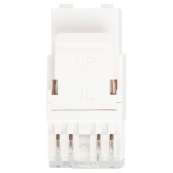 Люки ЭРА ОФИС 18-8002-01 Коннектор RJ45 CAT6 UTP Keystone, цвет белый
