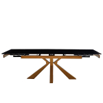 Стол керамический LA ALTA SIENA Vic Dark grey 160-240*90, каркас шампань