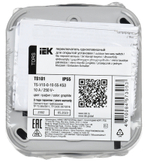 TORS Переключатель одноклавишный 10А IP55 TS101 графит IEK