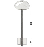 Заготовка сувальдного ключа 10523 FRO1D Fuaro