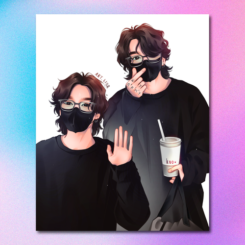 Арт принт / art.lior / BTS / Чонгук #5