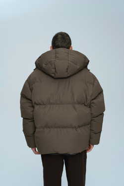 Пуховик с капюшоном | brown