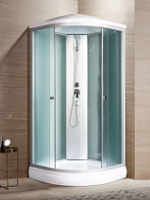 Душевая кабина RIVER  NARA LIGHT 80/15 MT 80х80 см,  матовое стекло, поддон низкий, крыша