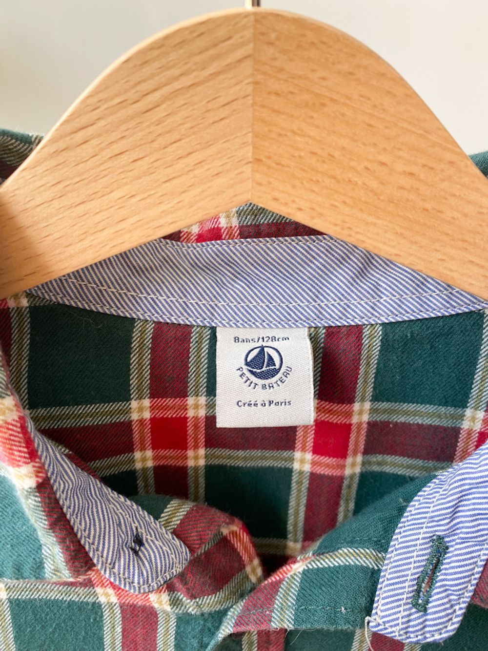 Хлопковая рубашка  Petit Bateau, 128