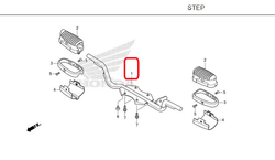 50610-K0G-900. BAR COMP., STEP, Honda C125
